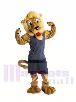 Handsome Brown Lion Mascot Costumes Animal