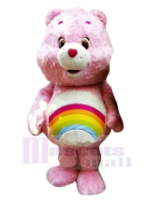 Pink Female Bear Mascot Costumes Cartoon