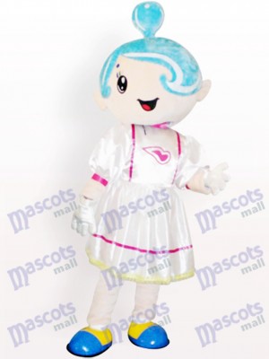 Music Girl Cartoon Adult Mascot Costume