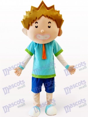 Smart Boy Cartoon Adult Mascot Costume