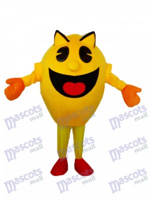 Yellow Superman Mascot Adult Costume Cartoon People  