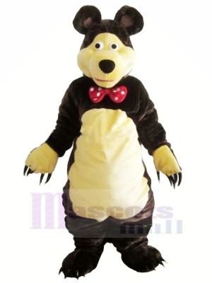 Gentle Brown Bear Mascot Costumes Adult