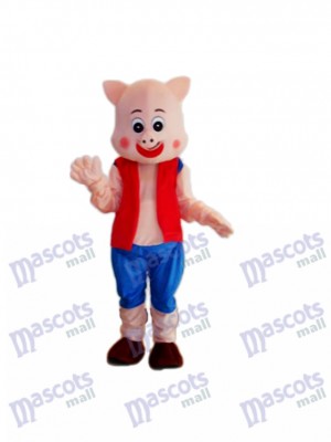 Little Pig Mascot Adult Costume Animal 