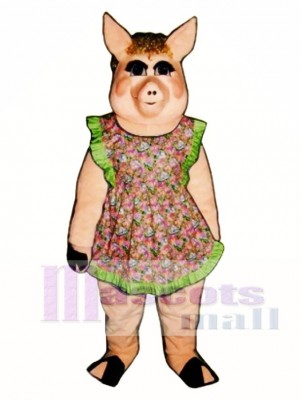 Cute Peaches Pig Mascot Costume