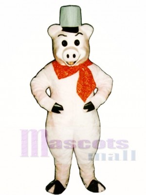 Brick Pig Mascot Costume Animal 