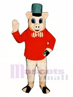 Brick Pig Mascot Costume Animal 