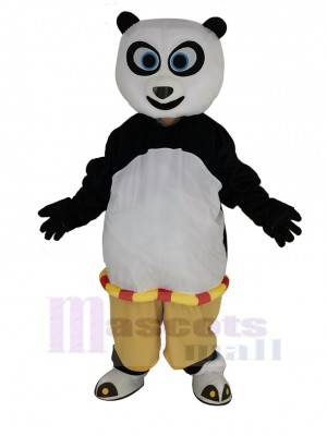 Kung Fu Panda with Blue Eyes Mascot Costume Adult