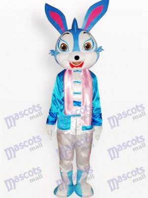 Easter Blue Rabbit Animal Adult Mascot Costume