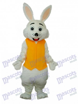Easter Yellow Vest Rabbit Mascot Adult Costume Animal 