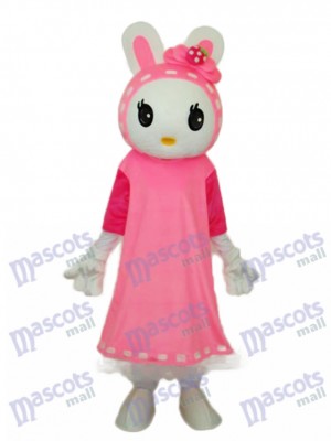 Easter Miss Rabbit Mascot Adult Costume Animal 