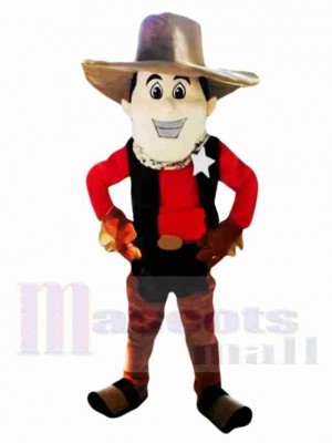 College Cowboy Mascot Costume  