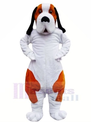 Brown and White Bernard Dog Mascot Costumes Animal