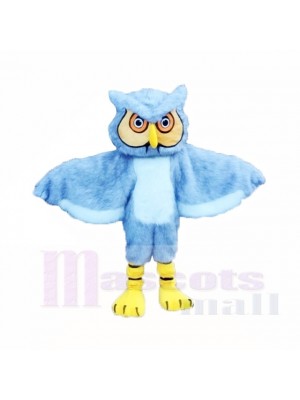 Gray Long Haired Owl Mascot Costumes Cartoon