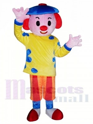Cute Clown Mascot Costume