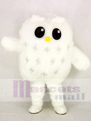 Cute White Owl Mascot Costume School 	