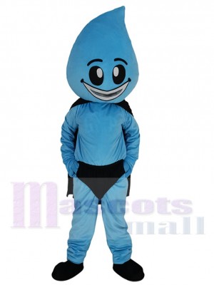 Happy Water Drop Superman Mascot Costume For Adults Mascot Heads