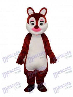 Pink Nose Squirrels Mascot Adult Costume