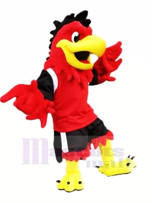 Red Cool Eagle Mascot Costumes Cartoon