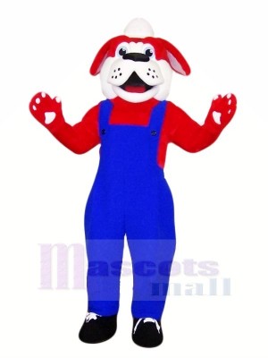Cute Red Dog with Black Shoes Mascot Costumes Animal