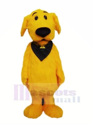 Furry Yellow Dog Mascot Costumes Cartoon