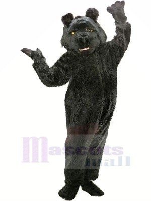Shaggy Black Bear Mascot Costumes Cartoon