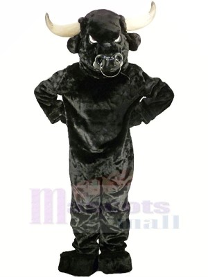 Strong Black Bull Adult Mascot Costumes Animal