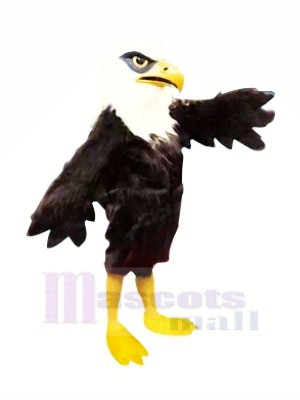 Furry Black Eagle Mascot Costumes 