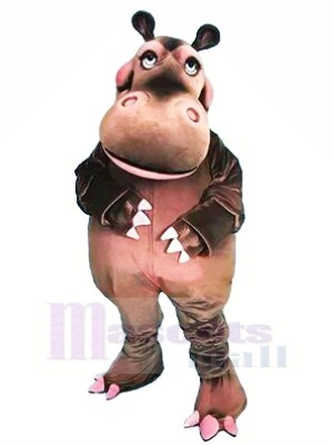 Happy Hippo Mascot Costumes Cartoon	