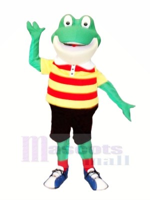 Smiling Frog Mascot Costumes Cartoon