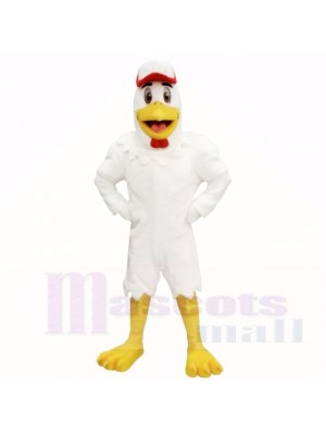 Sport Chicken with Red Hat Mascot Costumes Adult