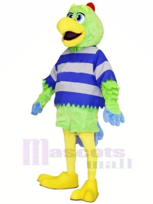 Green Parrot with Yellow Beak Mascot Costumes Animal