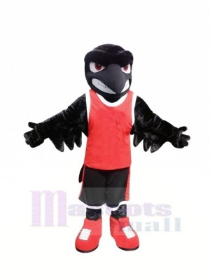 Sport Black Raven Mascot Costumes Cartoon