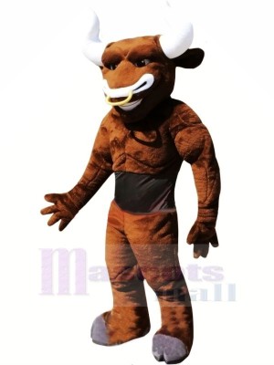 Lightweight Brown Bull Mascot Costumes Adult	