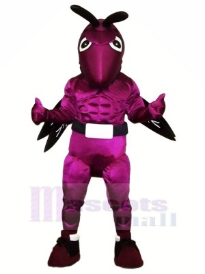 Power Purple Hornet Mascot Costumes Cartoon