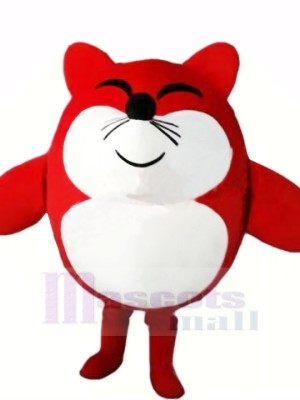 Cute Red Mouse Mascot Costumes Cartoon