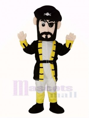 Yellow Cuff Captain Blythe Pirate Mascot Costume