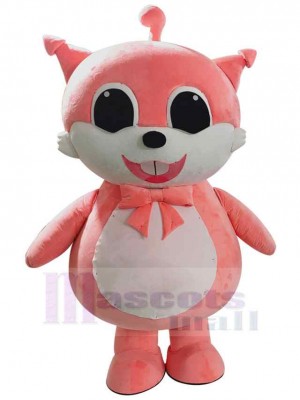 Party Unisex Pink Fox Mascot Costume Animal