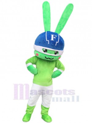 New Designed Green Bunny Mascot Costume Animal