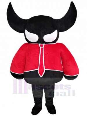 High Quality Black Cow Mascot Costume Animal