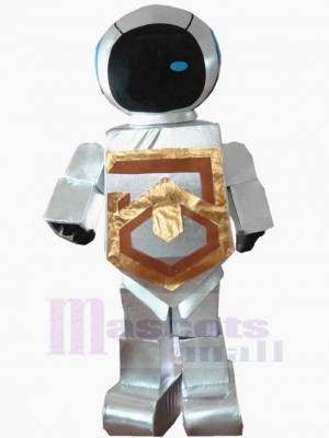Cool White Robot Mascot Costume People