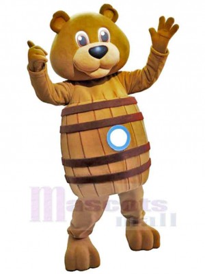 Barrel Bear Mascot Costume For Adults Mascot Heads
