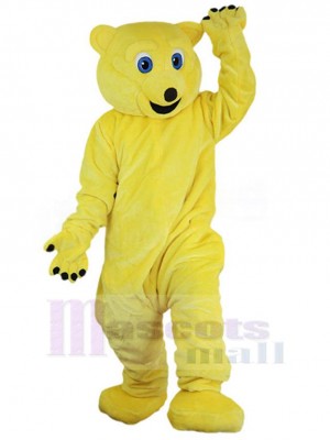 Cute Yellow Bear Mascot Costume For Adults Mascot Heads