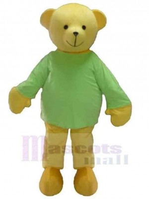 Friendly Yellow Bear Mascot Costume For Adults Mascot Heads