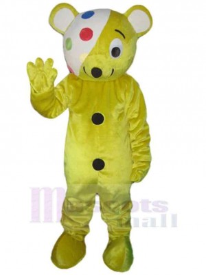 Yellow Bear Mascot Costume Animal