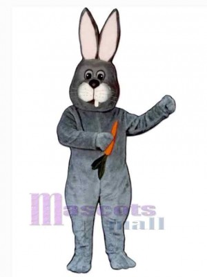 Funny Grey Rabbit Mascot Costume Animal