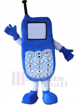 Blue Phone Mascot Costume
