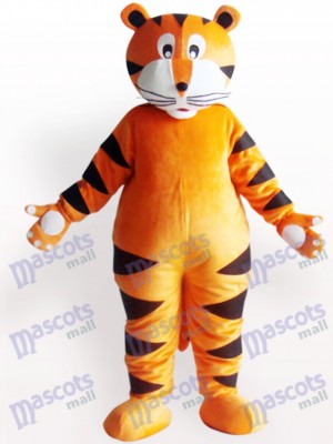 Tiger With White Claw Animal Adult Mascot Costume