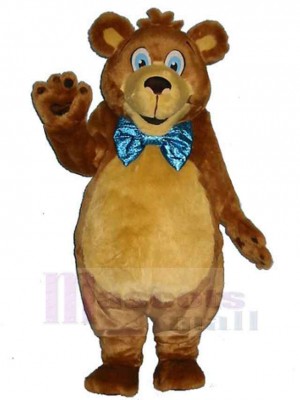 Bear with Blue Eyes Mascot Costume Animal