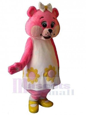 Fantasy Pink Bear Mascot Costume Animal