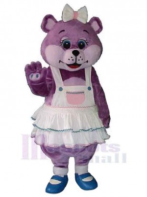 Fantasy Purple Bear Mascot Costume Animal